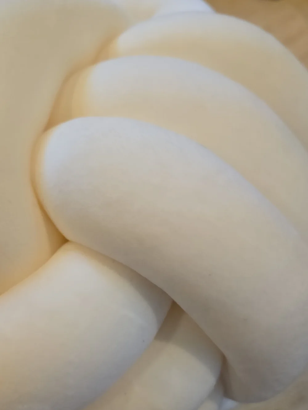 Creamy White Knotted Pillow